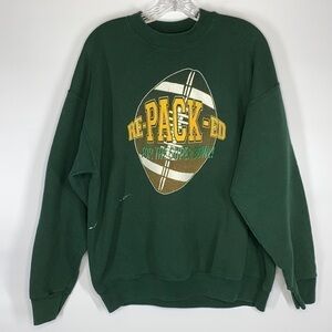 Vintage Fruit Of The Loom Green Bay Packer "Re-Pack-Ed For The Superbowl"